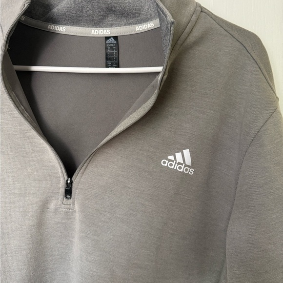 Adidas Gray Quarter-Zip Pullover - Picture 2 of 6